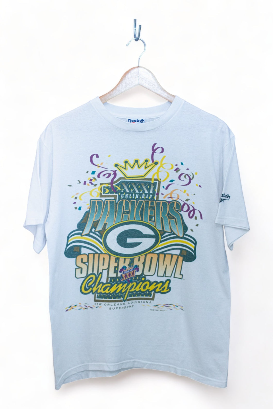 Green Bay Packers x Reebok - Super Bowl XXXI (1997) Champions T-Shirt (M)