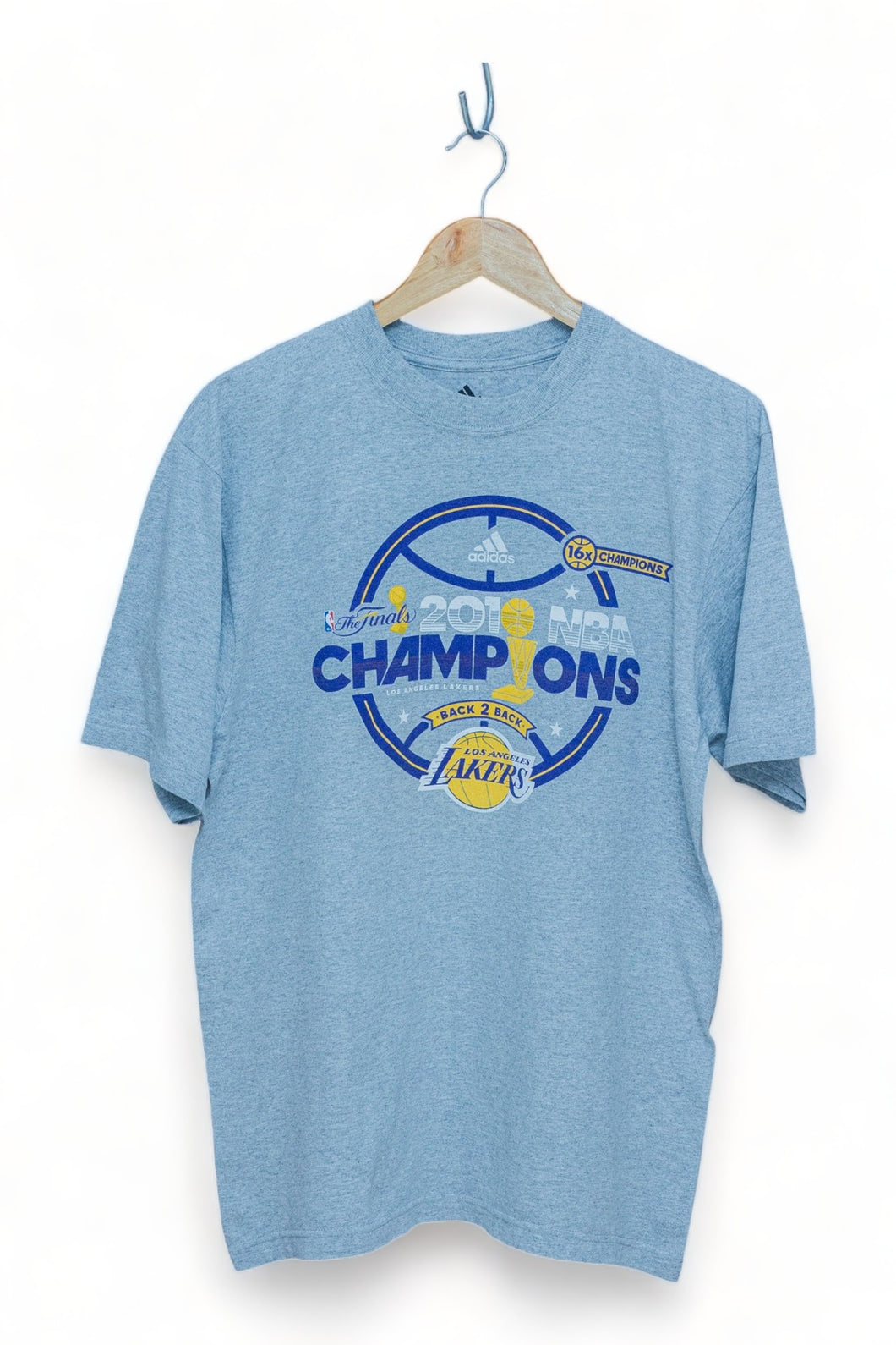 Los Angeles Lakers 2010 NBA Champions Adidas T-Shirt (L)