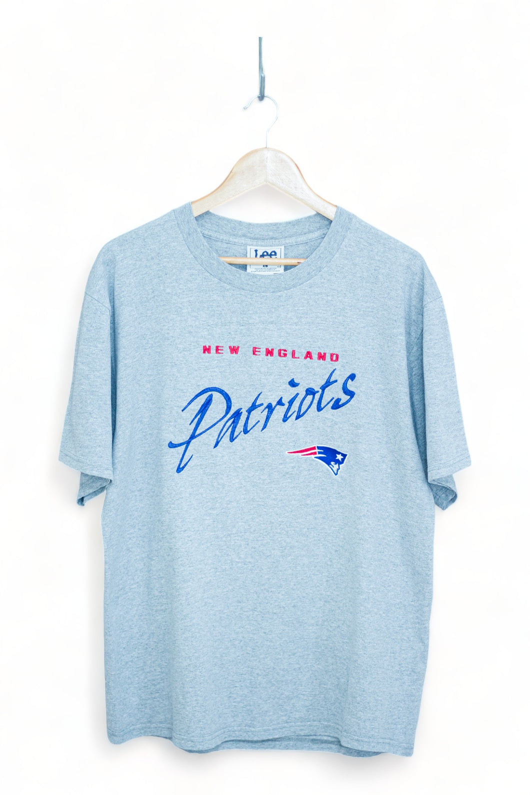 New England Patriots - Embroidered Spell Out T-Shirt (L)