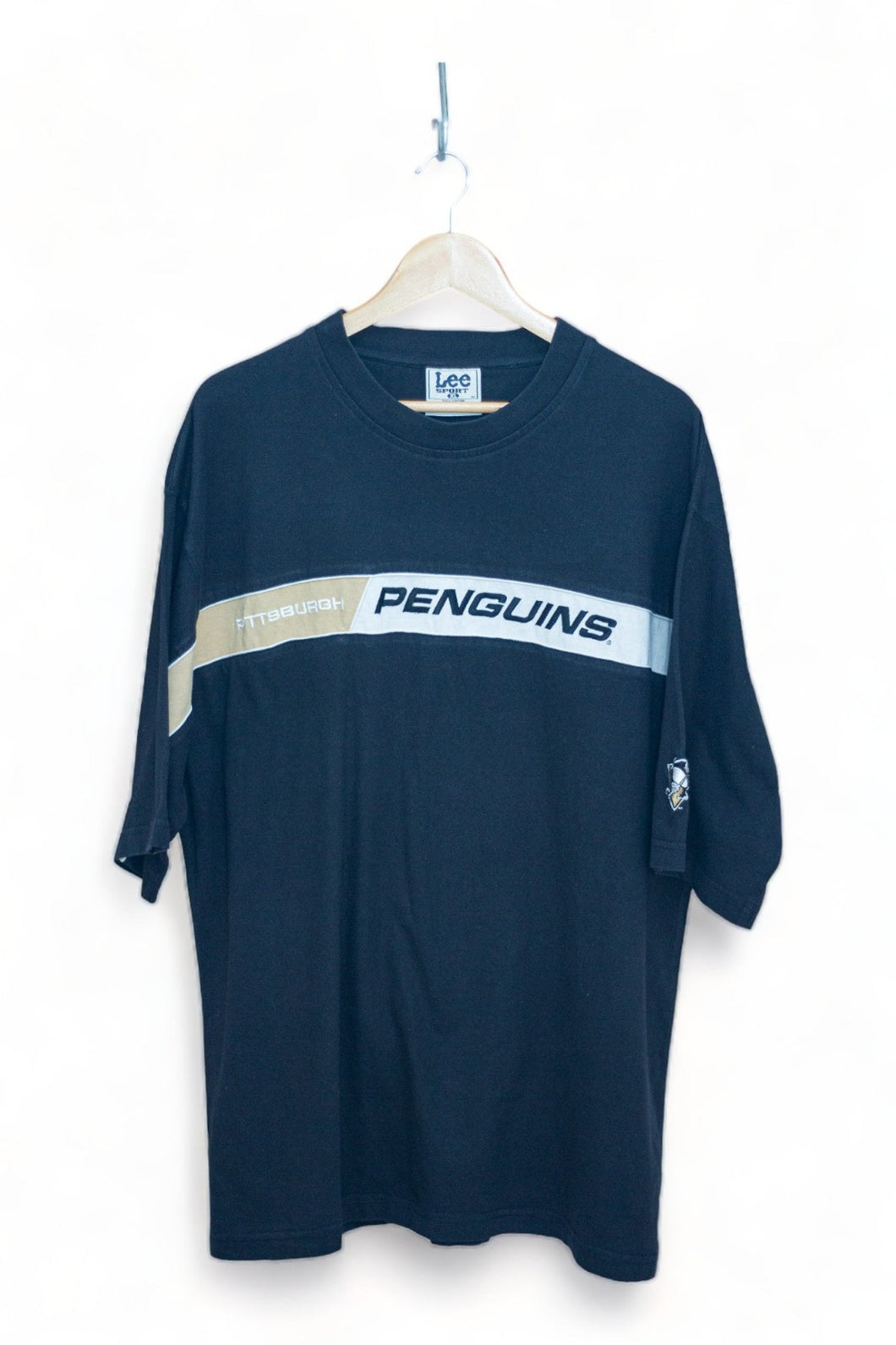 Pittsburgh Penguins - Embroidered Spell Out T-Shirt (XL)