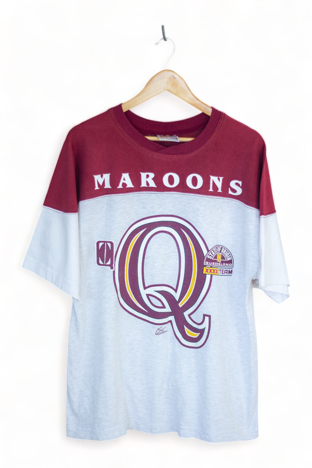 Queensland Maroons Colour Block T-Shirt (L)