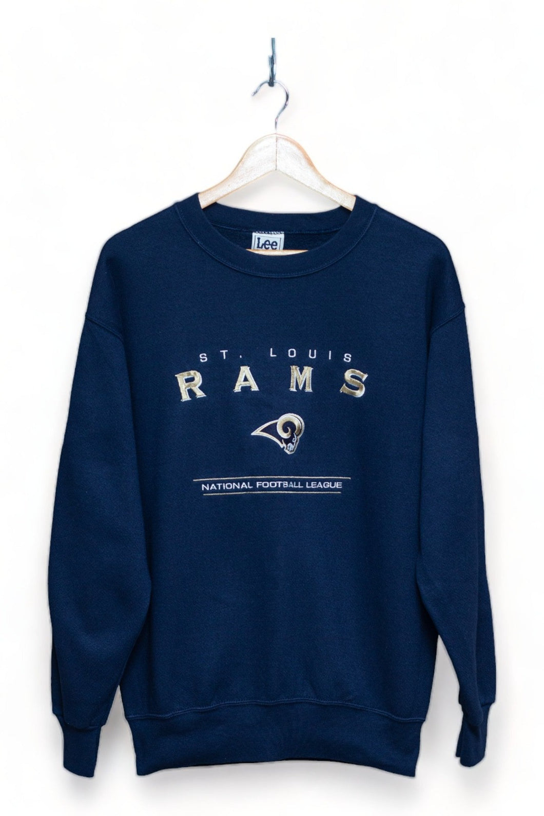 St Louis Rams - Embroidered Spell Out Sweater (M)